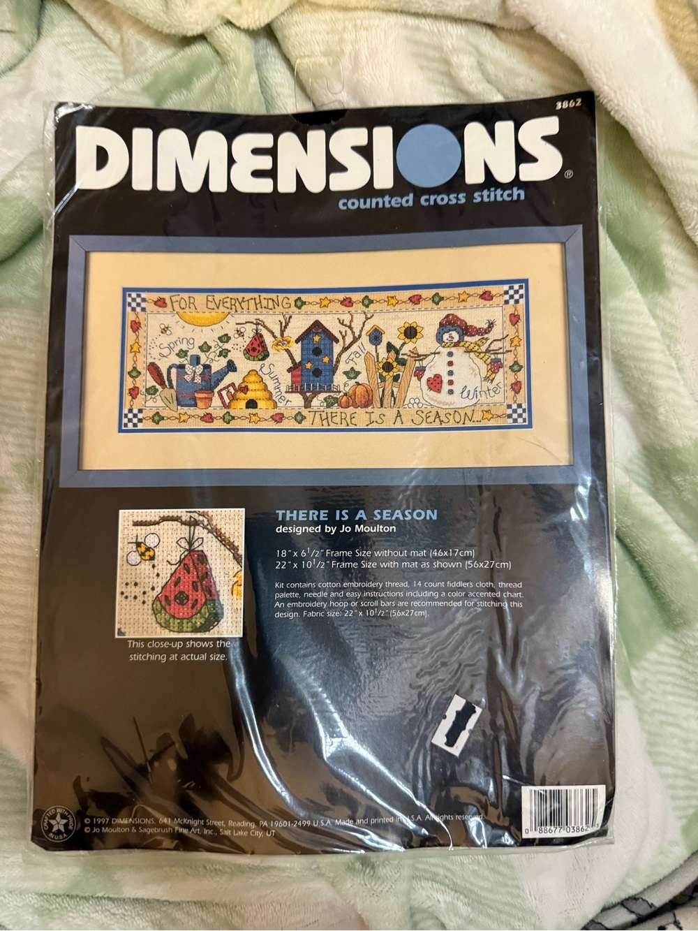 New Dimensions 'There Is A Season' Cross Stitch Kit yr. 1997 #3862